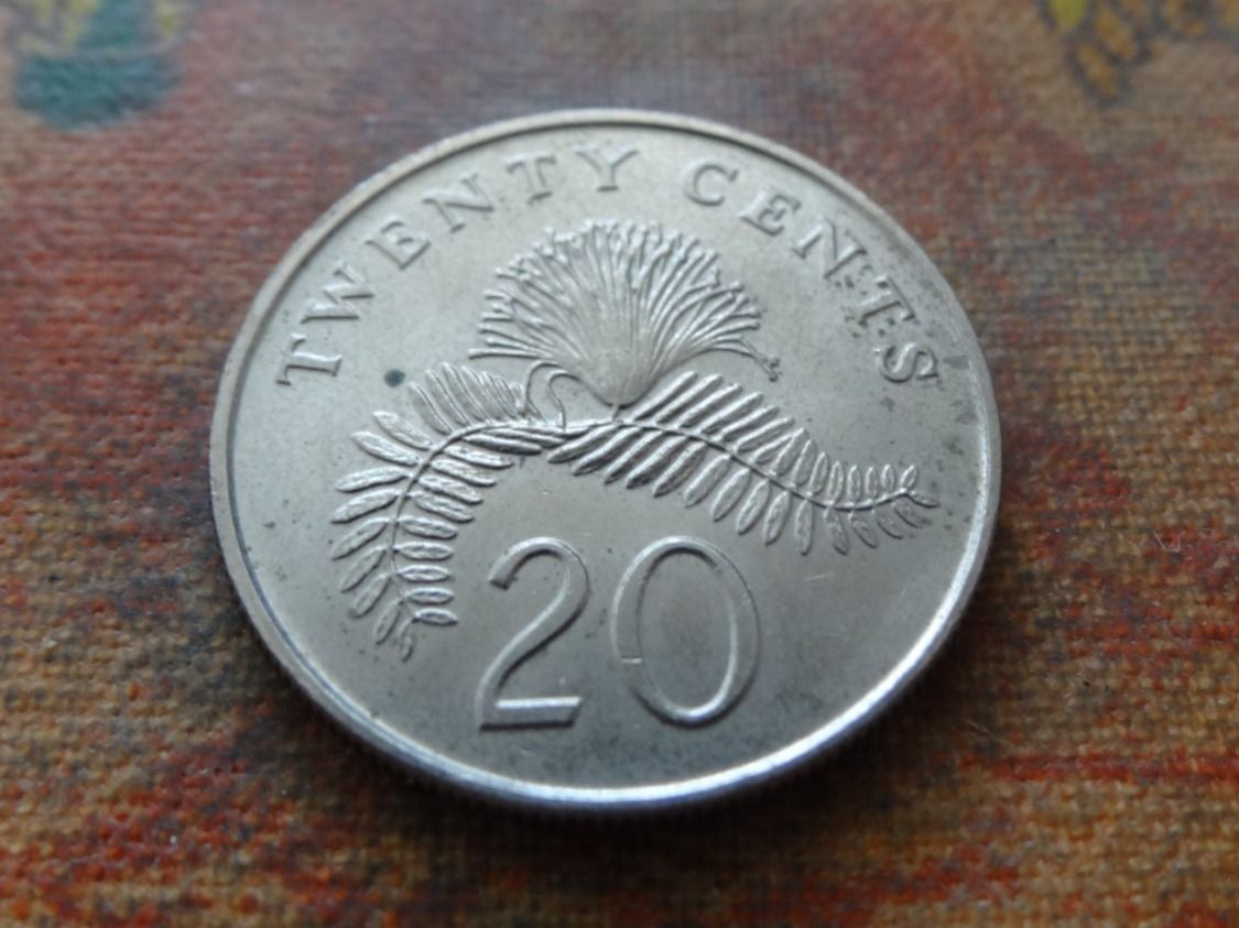 Tutti le monete: SINGAPOUR  20  Cents  1988 – Usato da Romanel-sur-Lausanne venduto da Swift13
