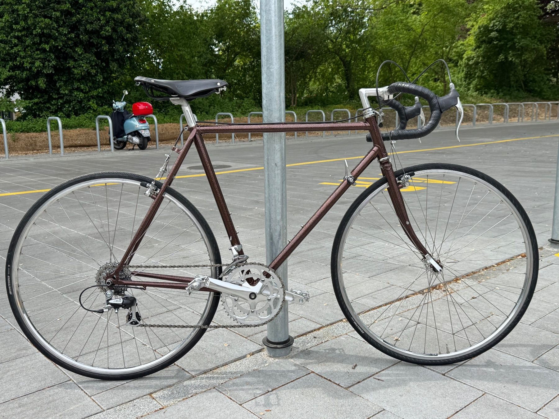 Velos: Vintage road bike, copper-look steel frame, size 56 cm – Gebraucht aus Zürich von fra_59dz
