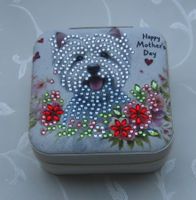 Boîte à bijoux originale Westie "Fête des Mères" !