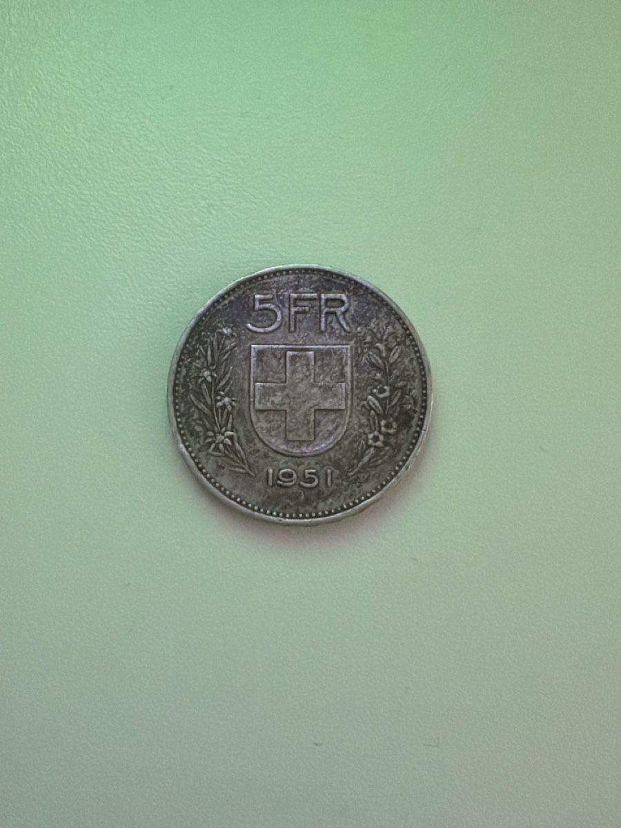 Tutti le monete: 5 Franken 1951 Silber – Usato da Basel venduto da luc_6rpm