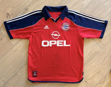 FC Bayern München Trikot, Adidas in rot - blau, Gr. M