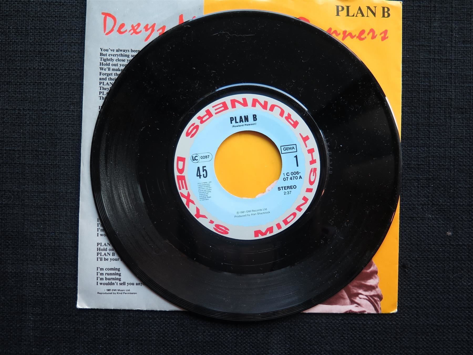 Dischi in vinile: (p) Single: DEXYS MIDNIGHT RUNNERS: Plan B – Usato da Bern venduto da Balzamico 2