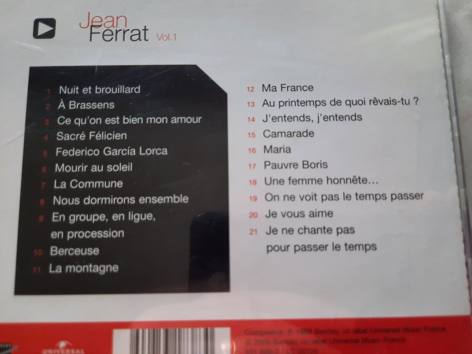 CDs: CD Jean Ferrat - Master série – D'occasion à Pully par bro_n52j 2