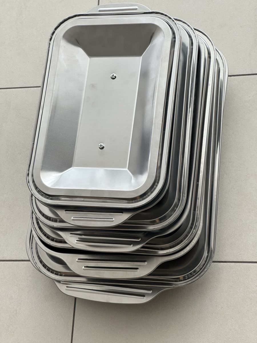 Teglie da forno: Backblech mit Deckel Set 4 Stück – Nuovo (secondo la descrizione) da Schöftland venduto da lazer04 5