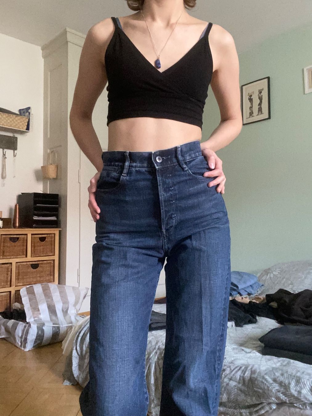 Jeans: High waisted washed straight jeans – Nuovo (secondo la descrizione) da Bern venduto da alexjop 1
