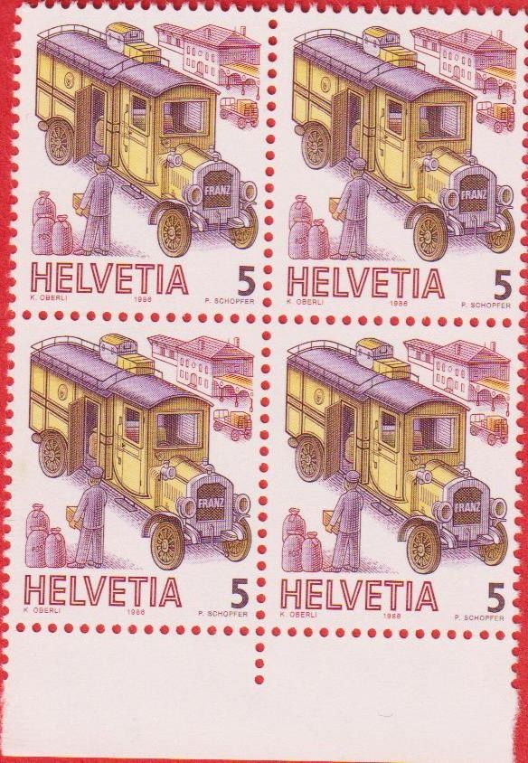Alle Briefmarken: FDC 1986 ET & 6 x 4er Blöcke Postfrisch m. Tab. – Gebraucht aus Oensingen von Stro11 3