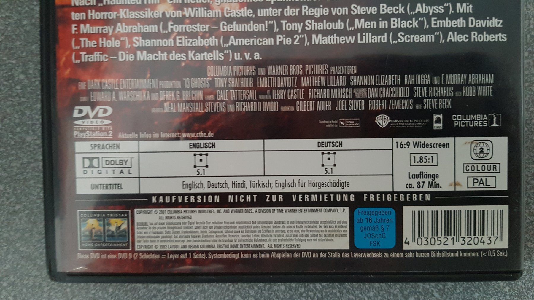 Tutti i DVDs: DVD 13 Geister – Usato da Oetwil am See venduto da fineli2 1