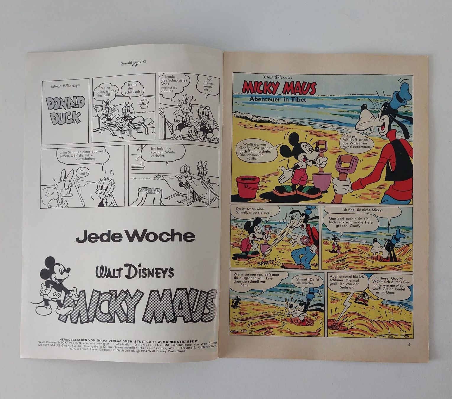 Fumetti: Mickyvision 1964 Nr. 7 Ehapa Verlag Comic – Usato da Schenkon venduto da Uhu007 1