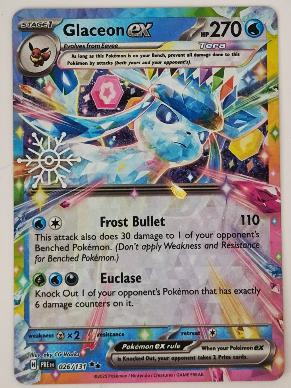 Pokémon Carte collezionabili: Glaceon EX / Glaziola EX / Prismatic Evolution / PRE 026 – Nuovo (secondo la descrizione) da Arni AG venduto da PokemonCardsStore