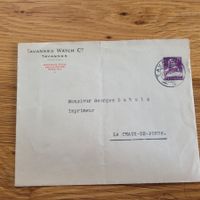 GS Entier Postal Tavannes Watch 1920 La Chaux De Fonds