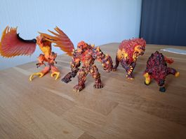 Verkaufe 4 eldrado Schleichmonster "lava" preis verhandelbar