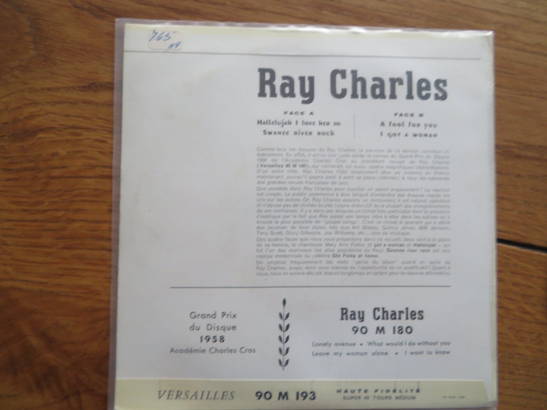 Dischi in vinile: Ray Charles 45 EP,, seltene Platte! – Nuovo (secondo la descrizione) da Zürich venduto da max_cp5f 1
