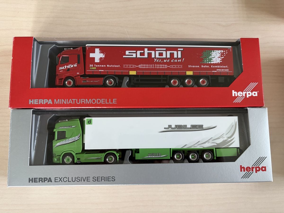 Herpa Modellautos: 2x Schöni und Müller – Neu und originalverpackt aus Felben-Wellhausen von Mobil01