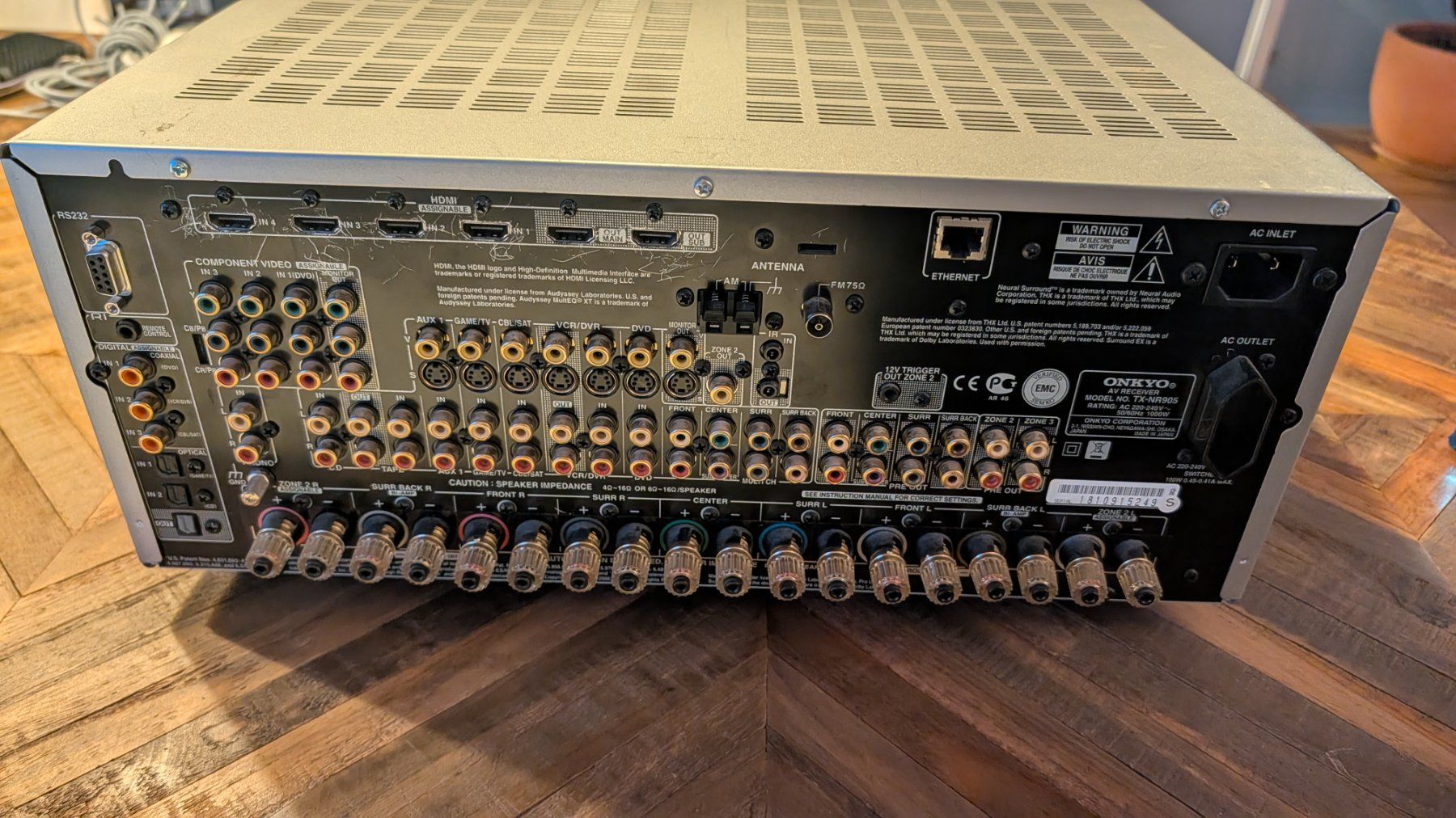 Onkyo Ricevitori: Onkyo TX-NR 905 - Class A Receiver - Dolby 7.1 / THX – Usato da Zürich venduto da stoegge70 1