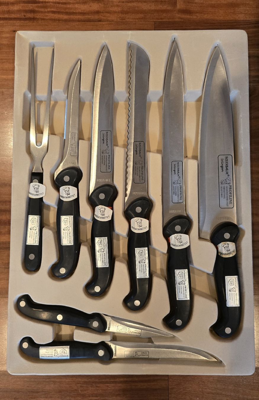 Coltelli: 24-tlg Messer-Set neu! – Nuovo e nell'imballaggio originale da Widnau venduto da Schurlibua 2