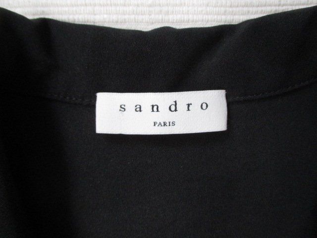 Sandro Kleider: SANDRO - Plissee Wrapover Kleid Schwarz Gr. 36 D – Gebraucht aus Wetzikon ZH von icewear 4