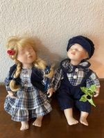 Dekoratives Puppenpaar Bub und Mädel