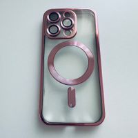 Schutzhülle Cover Rosa mit Kamera Schutz für iPhone 14 Pro