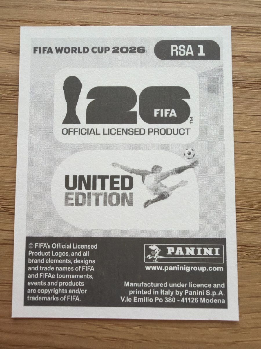 Panini Sammelbilder & Trading cards: Panini FIFA WM 2026 Sticker RSA1 – Neu (gemäss Beschreibung) aus Sempach von soj_rk95 1