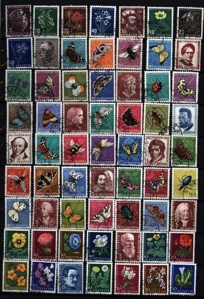 Alle Briefmarken: Pro Juventute SUPER SAMMLUNG - 1990+2 Blocks(PJ256) – Gebraucht aus Seuzach von Harri19 2