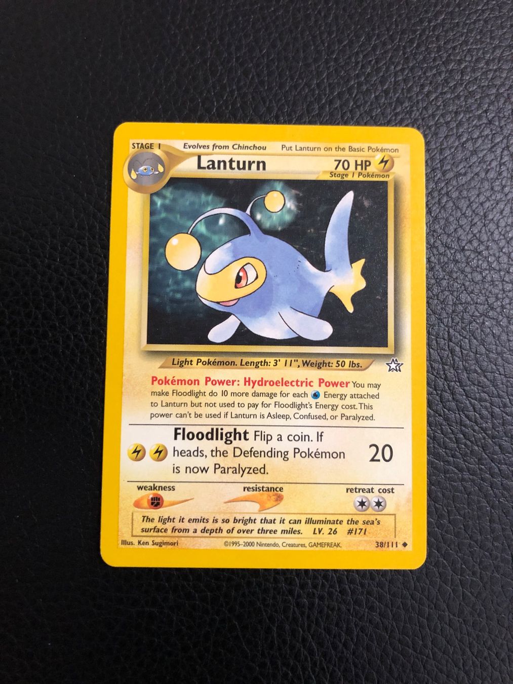Pokémon Carte collezionabili: Neo Genesis Lanturn 38/111 Ab 1 – Usato da Paradiso venduto da Pkmn10