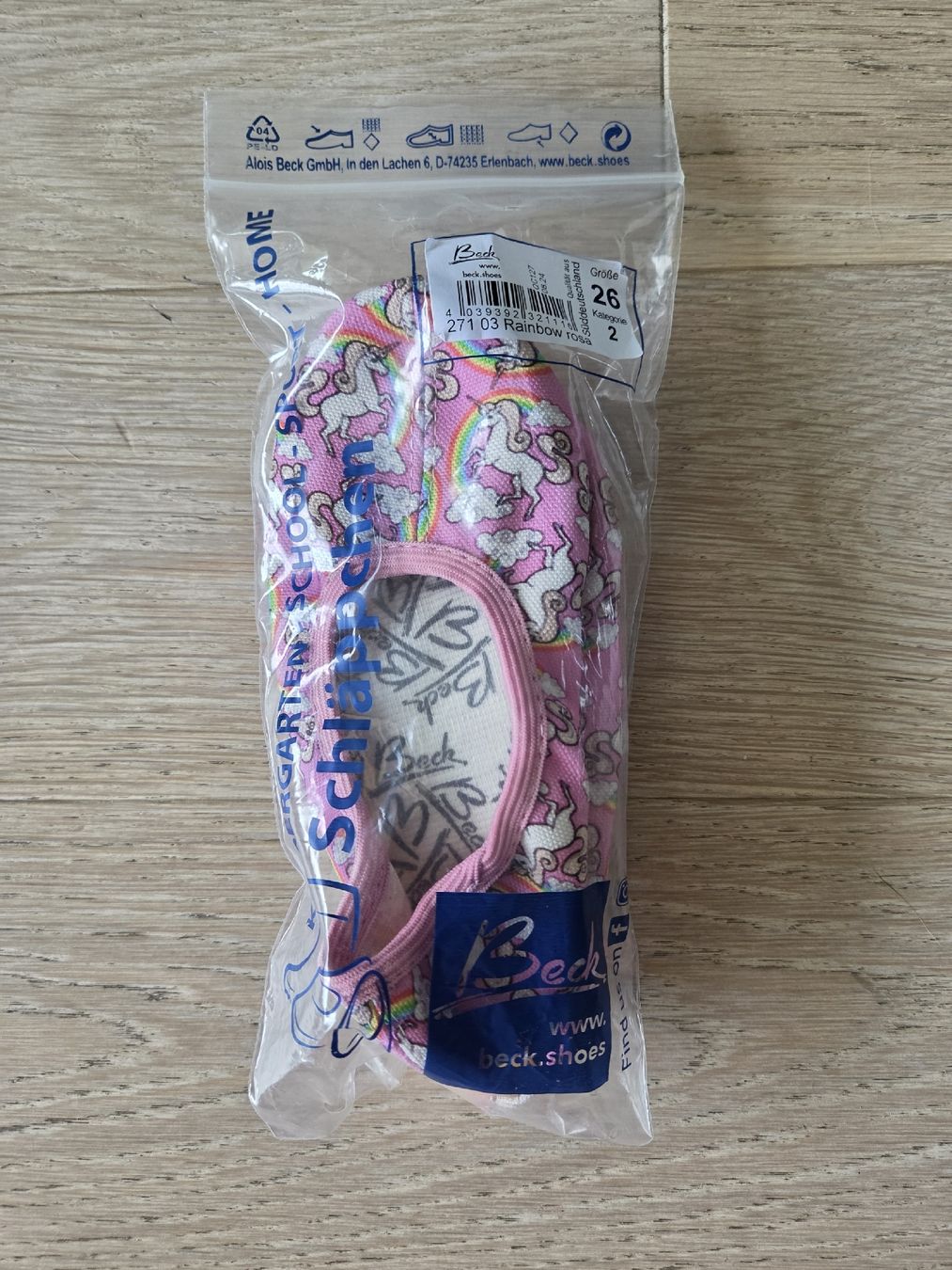 Scarpe per ragazze: NEUE Beck Turn-Schläppchen, Gr. 26, Einhorn – Nuovo e nell'imballaggio originale da Hinwil venduto da Jessica13