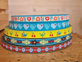 Stoffband mit hübschen Motiven