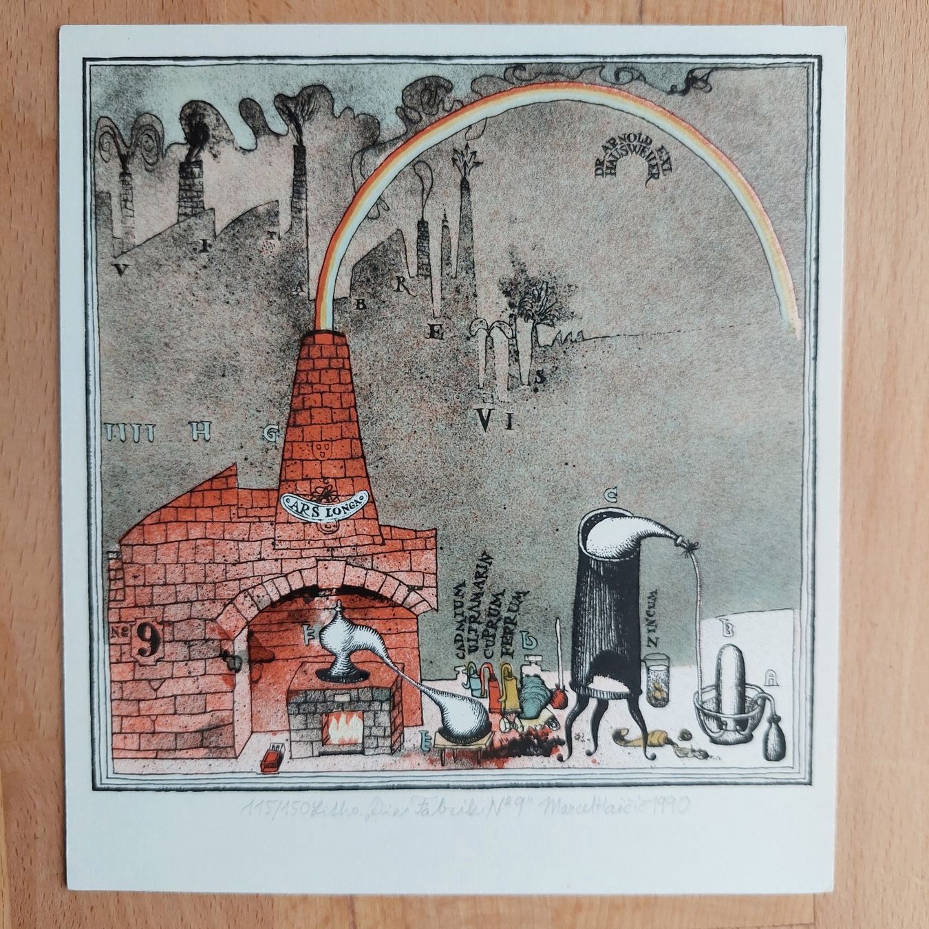 Grafica & Litografie: Exlibris Marcel Hascic - Original Lithographie signiert – Usato da Obfelden venduto da Knauserig2026