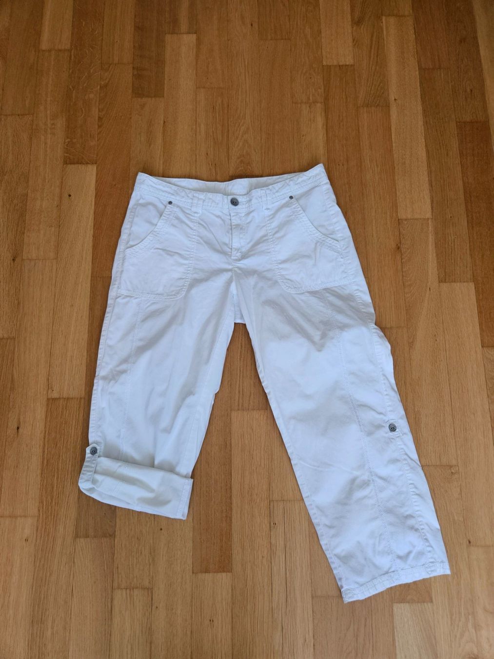 Pantaloni: Caprihose weiss Gr. 40 – Usato da Möriken AG venduto da pam66