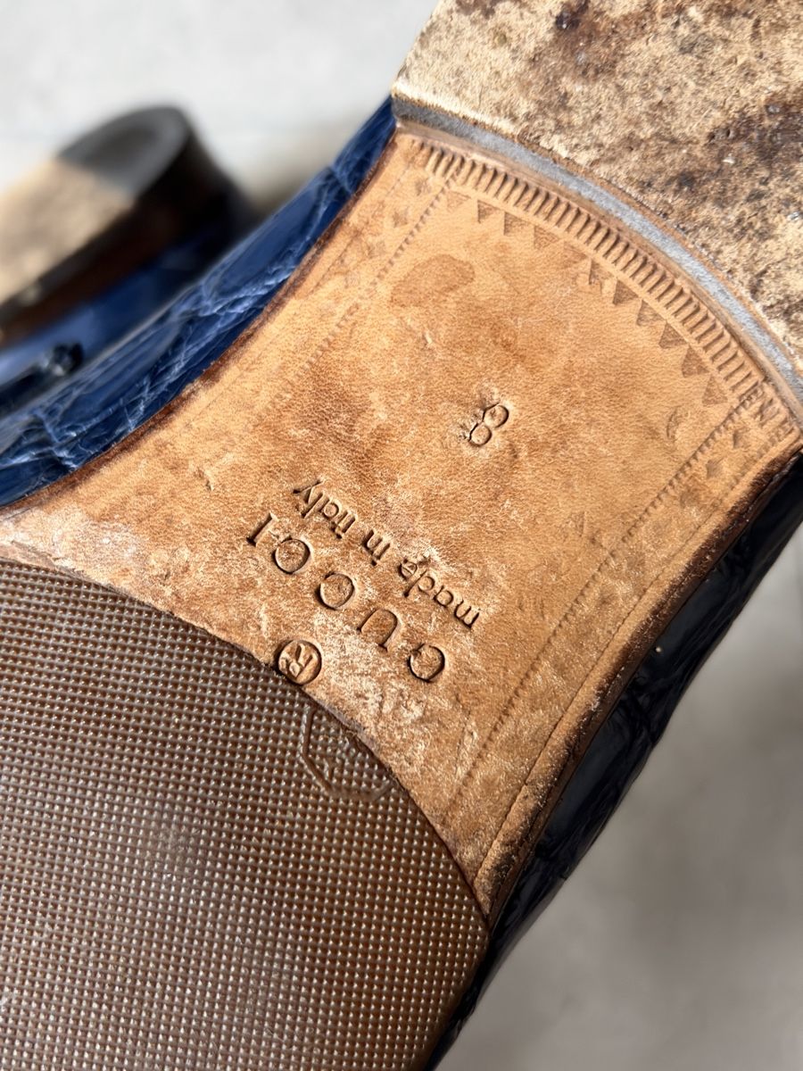 Gucci Herrenschuhe: Gucci Loafers Crocodile Leather Size 8 – Gebraucht aus Zürich von atticsale 3