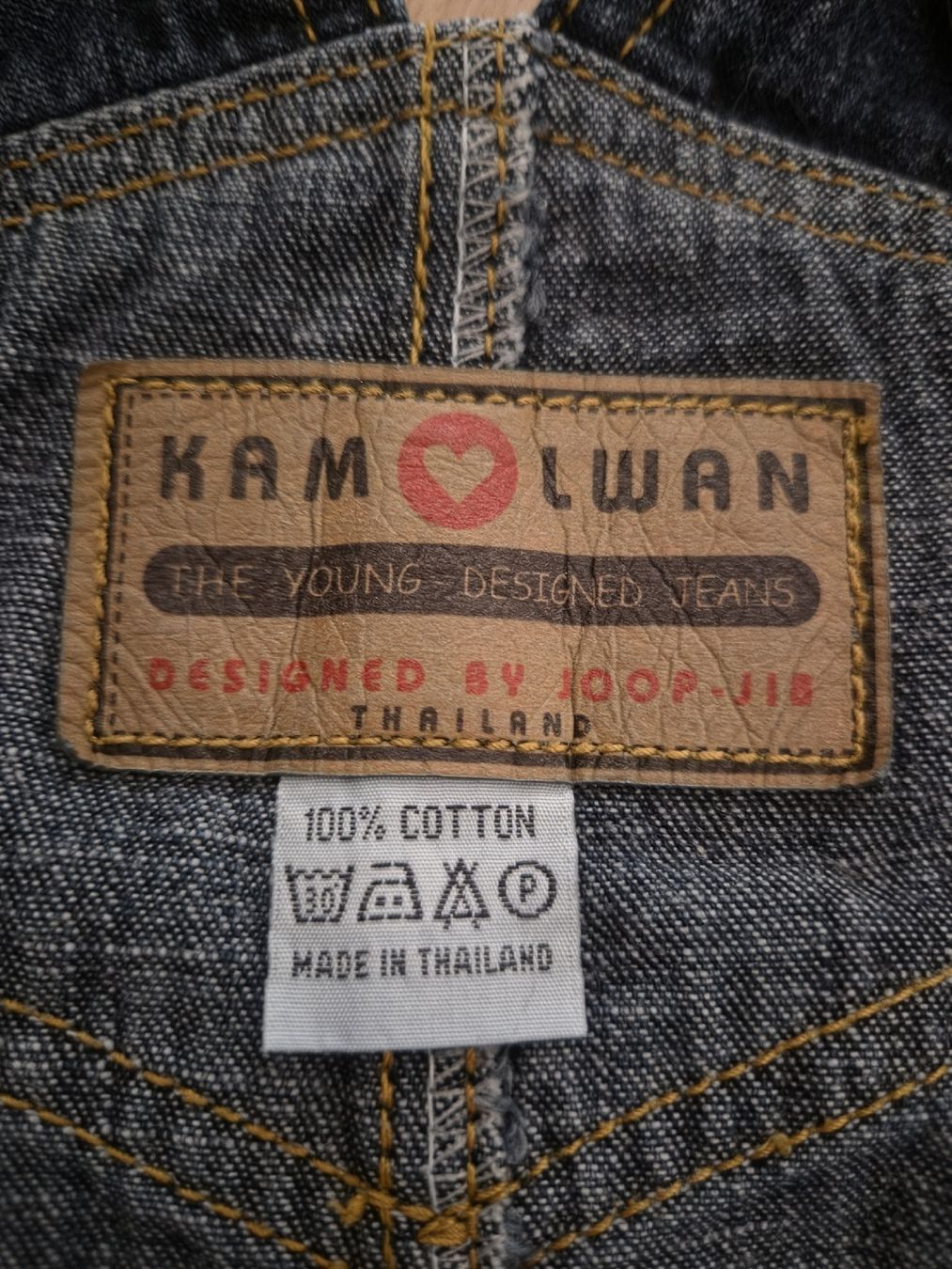 Pantaloni: Latzhose denim KAMOLWAN Grösse L gebraucht.  – Usato da Mumpf venduto da Fabis_Shop 3