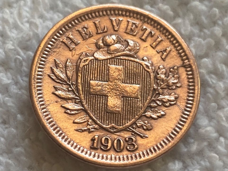 Tutti le monete: 1 centime/rappen 1903 abart – Usato da Nyon venduto da Ilmi09