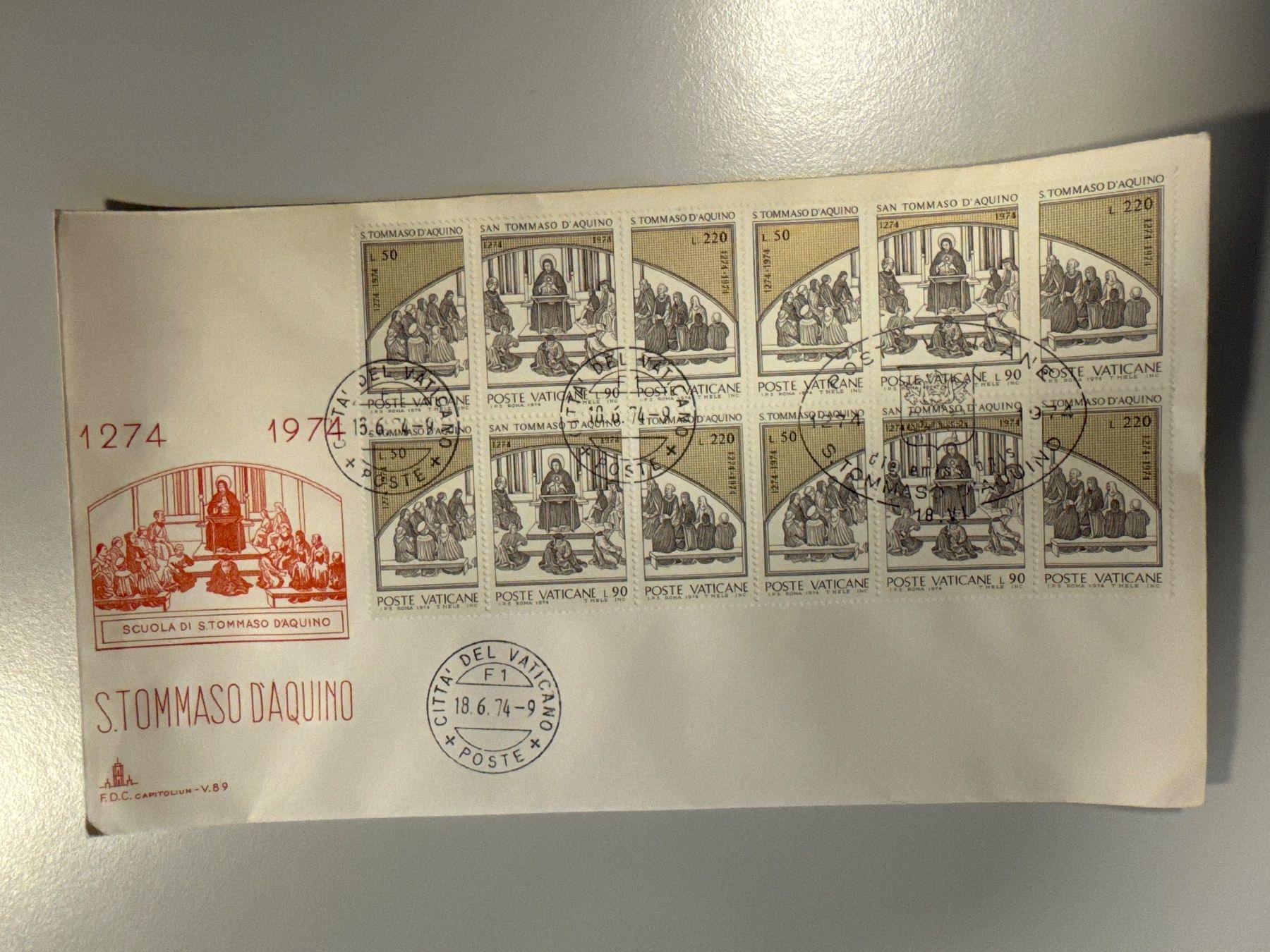 Tutti i francobolli: 1974 Brief Vatikan – Usato da Küssnacht am Rigi venduto da SUOMIMASTER