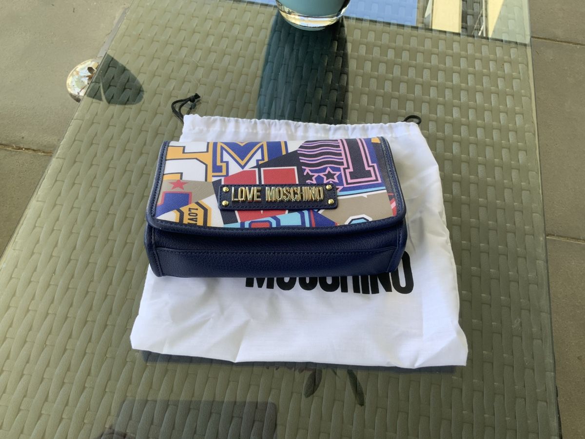 Moschino Borse da donna: Love Moschino Tasche, bunte Patchwork Optik, neu, mit Staubb – Nuovo e nell'imballaggio originale da Rafz venduto da henfrei24 2