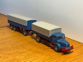 H0026: Oltimer Lastwagen mit Anhänger (Spur H0)