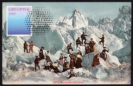 MK ANTIK F. der CH-Gletscherhöhlenblau, Morteratschgletscher