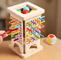Holzspielzeug, Montessori Spiel, Motorikwürfel Neu!