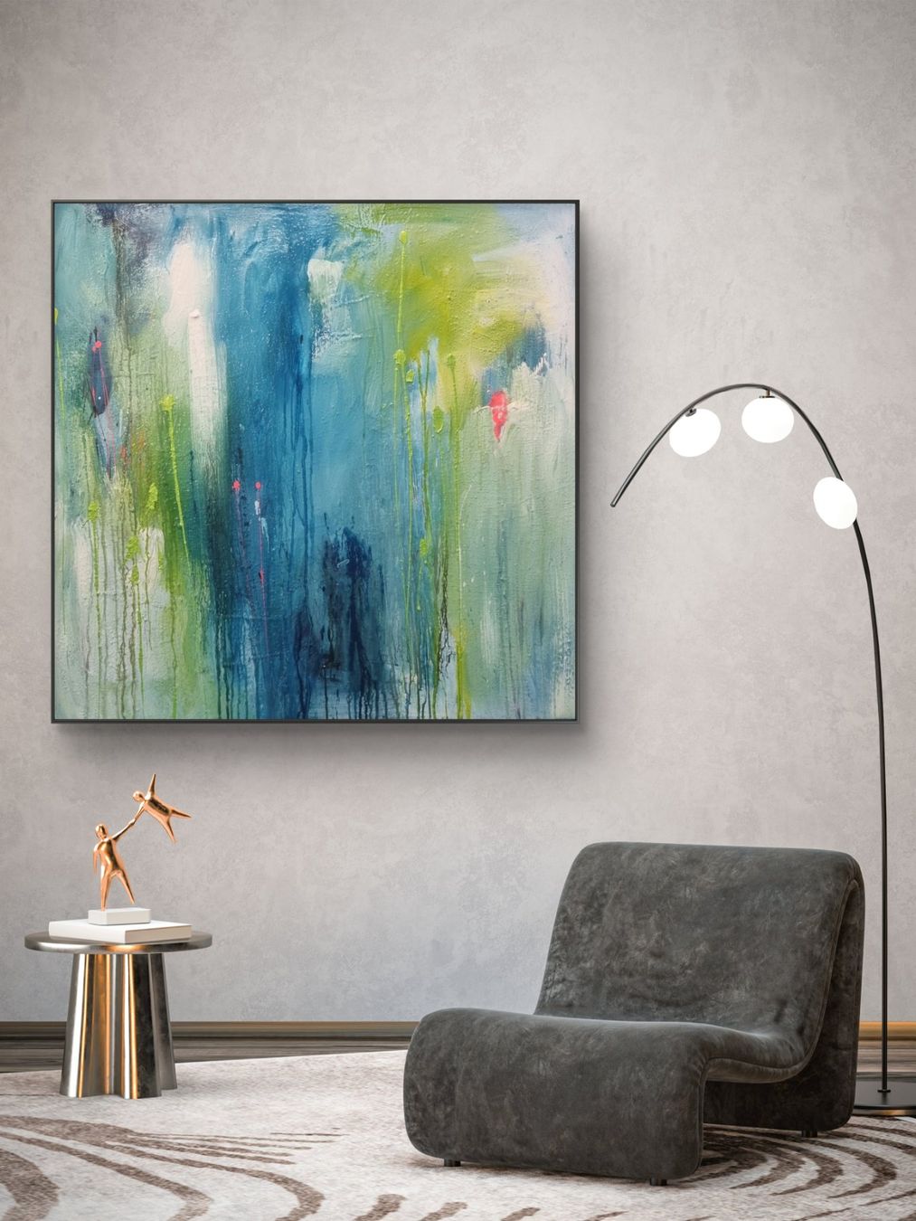 Dipinti: Originales abstraktes Bild 90x90x3cm – Nuovo (secondo la descrizione) da Urdorf venduto da Contra8
