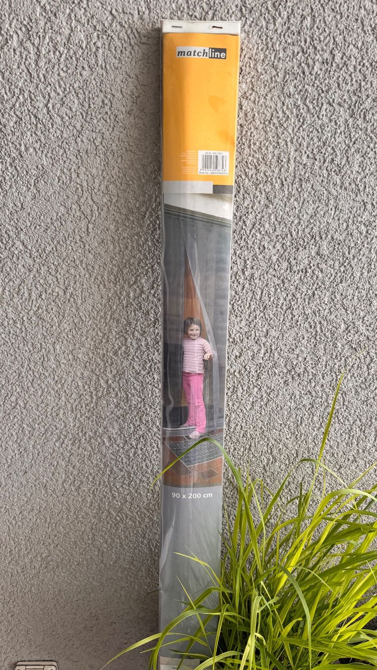 Tende: Moskitonetz Türvorhang 90 x 200cm grau – Nuovo e nell'imballaggio originale da Baar venduto da 001loulou