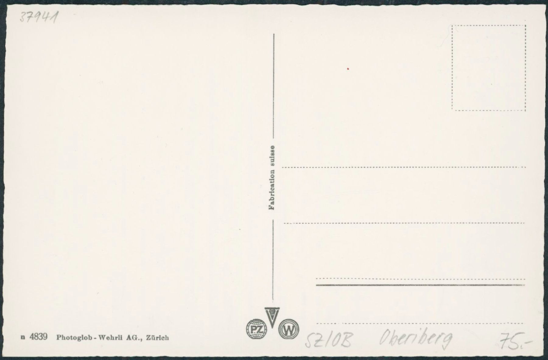 Cartoline postali: SZ Oberiberg – Nuovo (secondo la descrizione) da Schindellegi venduto da masutka7 1