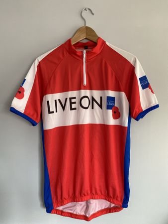 Rotes Royal British Legion Velotrikot Gr. XL