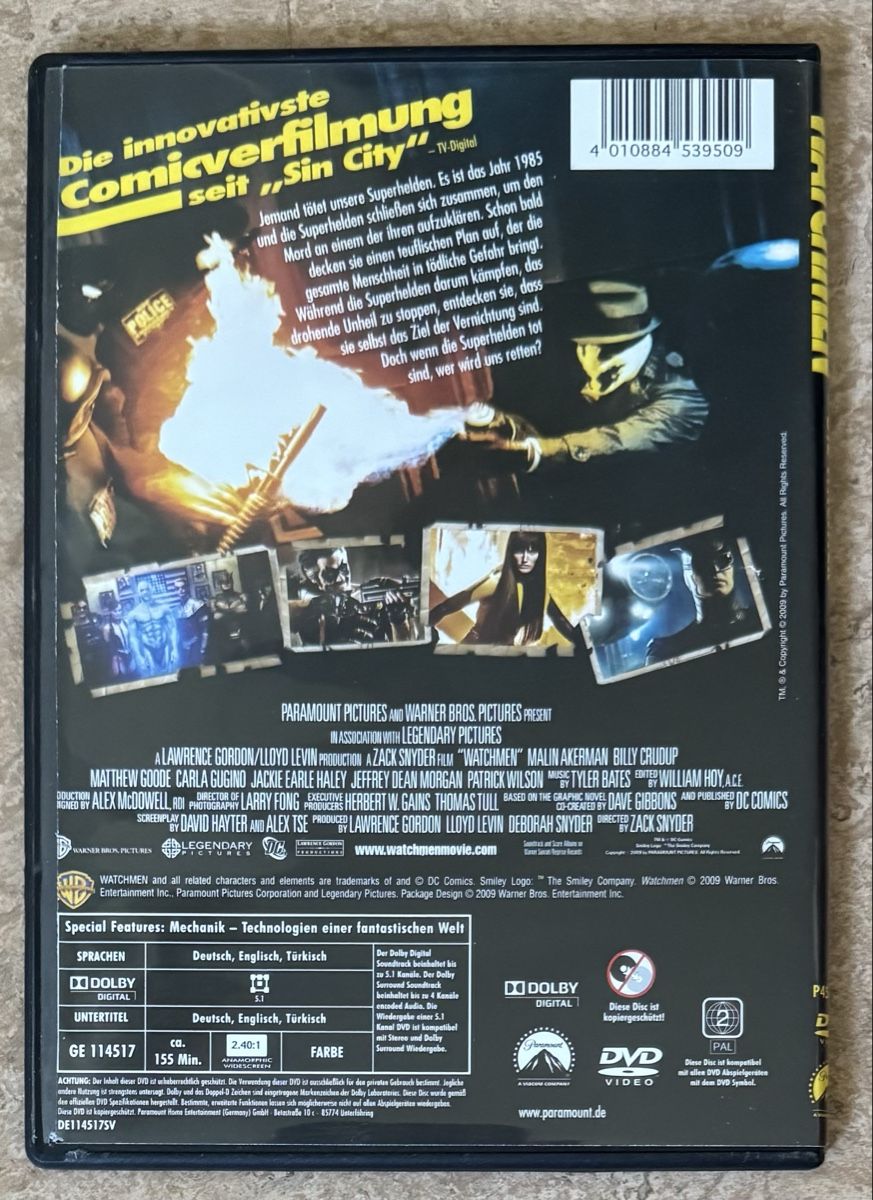 Tutti i DVDs: WATCHMEN – Nuovo (secondo la descrizione) da Dietikon venduto da AndreaSch01 1