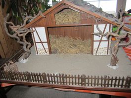 grosse Weihnachtskrippe Stall