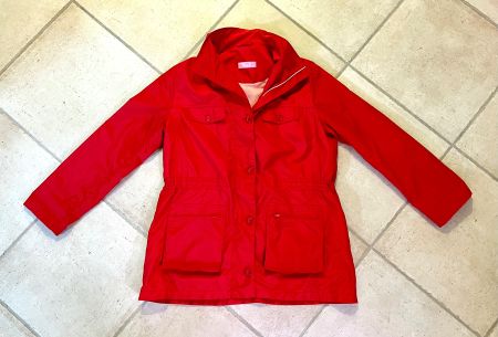 Regenjacke Damen Gr. 44/46 rot dünn