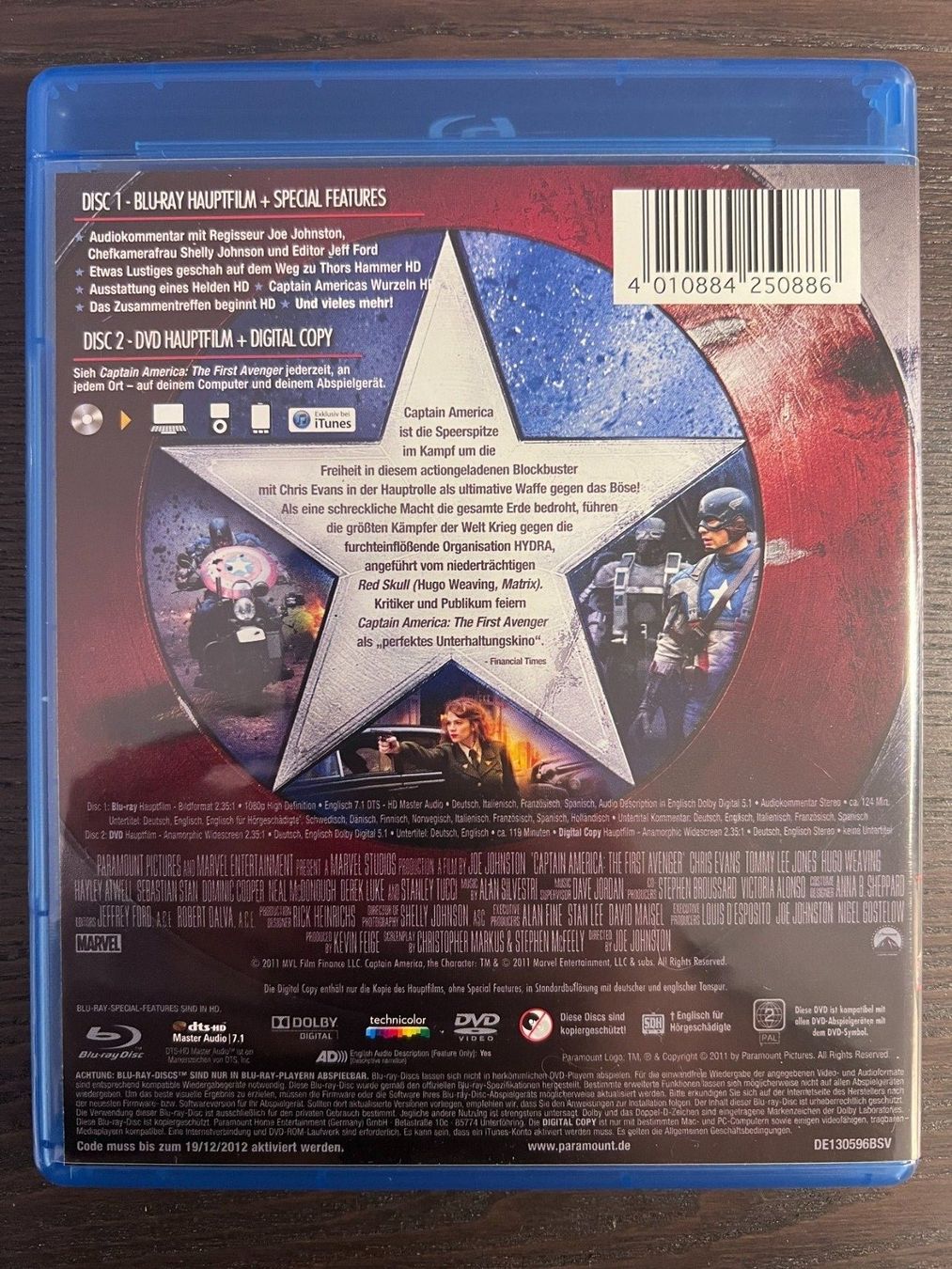 Tutti i DVDs: Captain America - The First Avenger – Usato da Zürich venduto da Blu-ray_ZH 1
