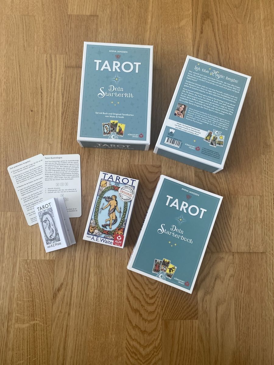 Libri: Tarot Starterkit - Anna Janssen - Dein Einstieg ins Tarot! – Nuovo (secondo la descrizione) da Solothurn venduto da Lila_88 2