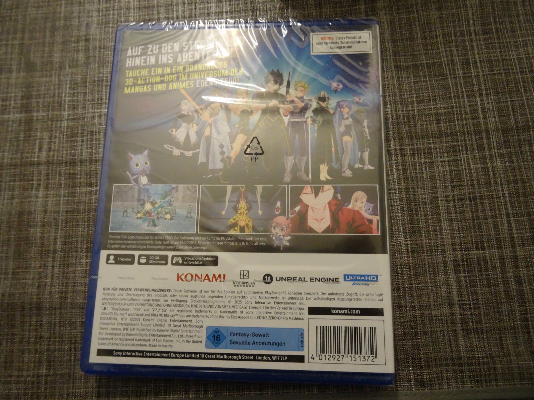 Sony Giochi: Edens Zero (PS5) Day One Edition! – Nuovo e nell'imballaggio originale da Olten venduto da Disc-Ausverkauf 1