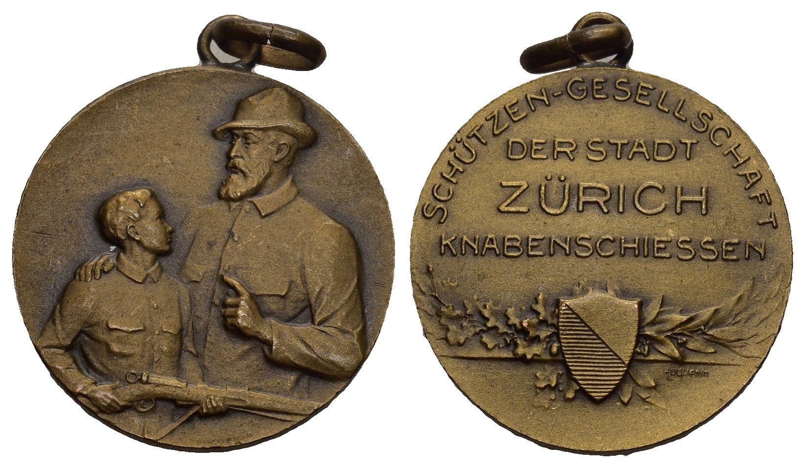 Medaillen: Zürich O.J – Gebraucht aus Bern von numismatictops