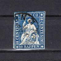 1854 - 62  Sitzende helvetia  N ° 23  ????  voir Photos