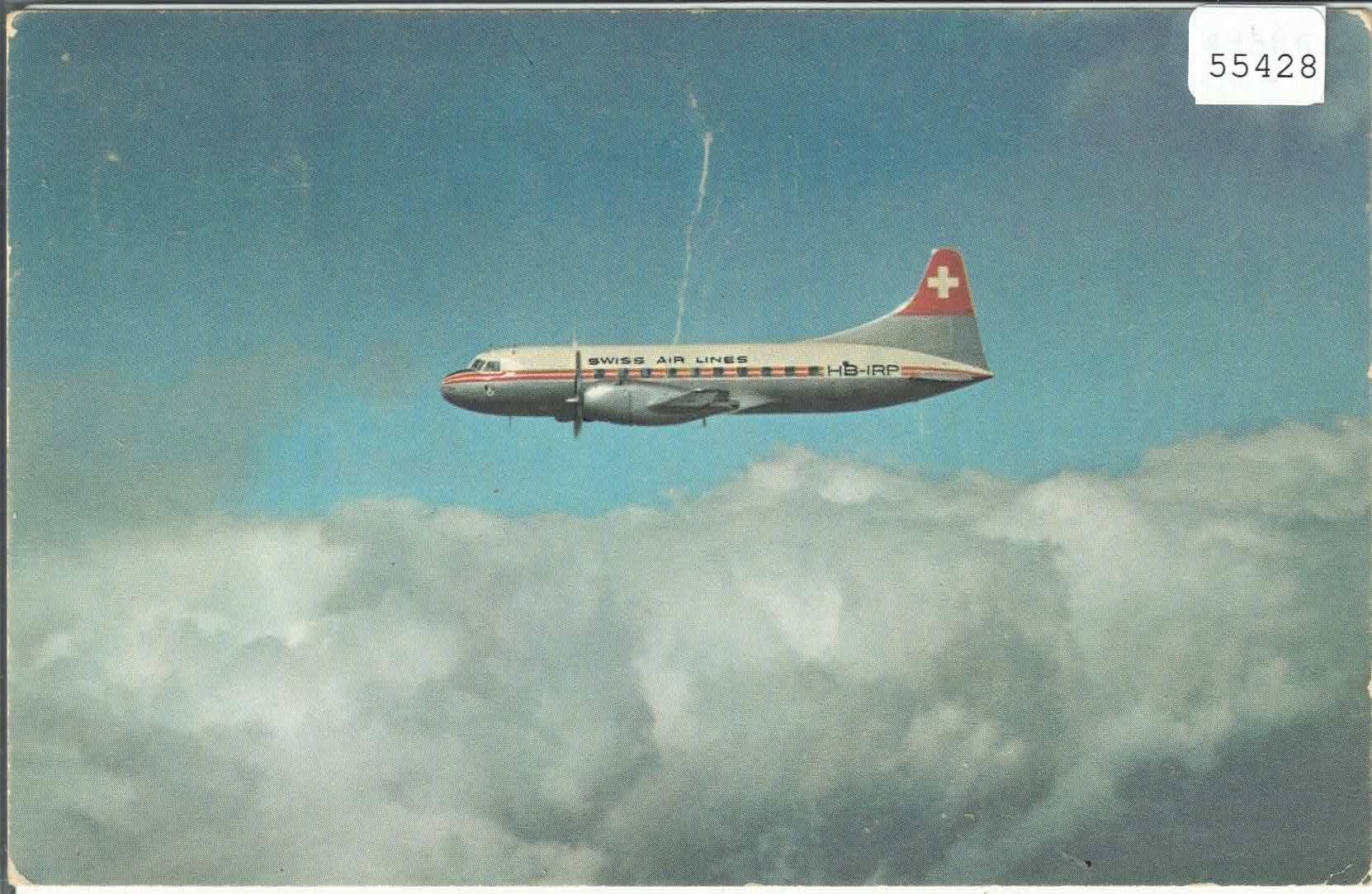 Ansichtskarten: Swissair - Convair Liner – Defekt aus Ettingen von Kartenplanet